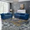 Picture of MOSELLA VIOLA ROYAL BLUE - 3 Seater