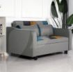 Picture of Aspen Sofa Bed - Yellow/Blue Patchwork