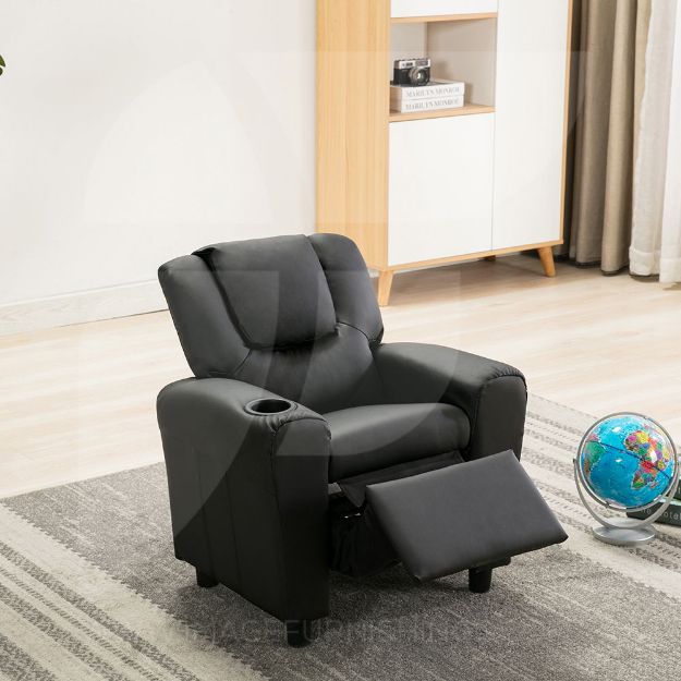 Picture of Kid's Recliner Black