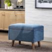 Picture of Nina Storage Footstool - Denim Blue