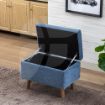 Picture of Nina Storage Footstool - Denim Blue