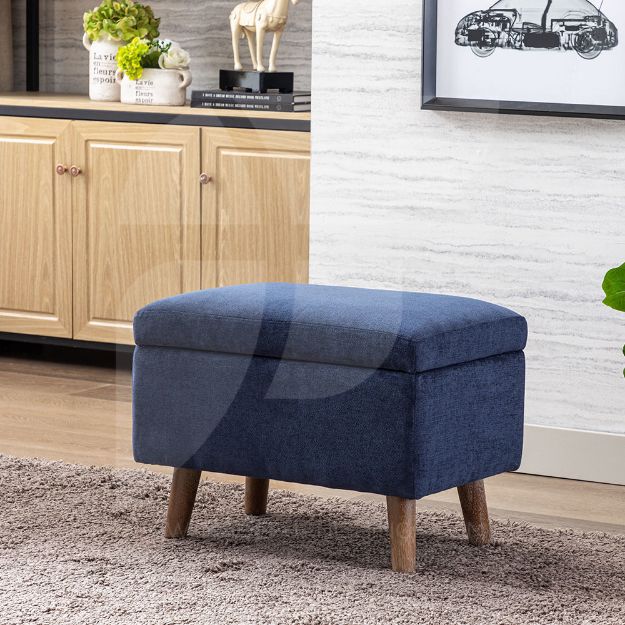 Picture of Nina Storage Footstool - Navy