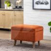 Picture of Nina Storage Footstool - Rust