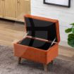 Picture of Nina Storage Footstool - Rust