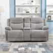 Picture of Herbert 2 Seater w/ console - Light Grey