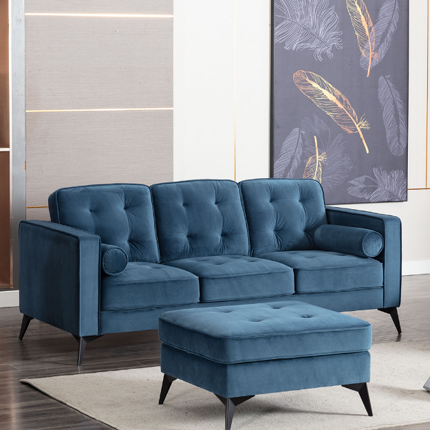 Picture of Luna Viola Midnight  3SS Sofa