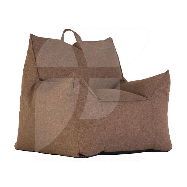 Picture of Union Fabric Bean Chair - Brown (Kaki)