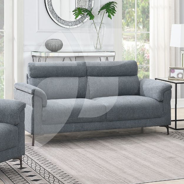 Picture of Roxy Light Grey 3 Seater