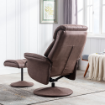 Picture of Kenmare Chair & Footstool  - Chestnut