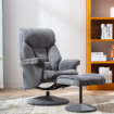Picture of Kenmare Chair & Footstool  - Farah Grey