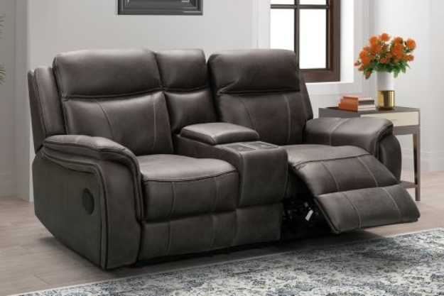 Picture of Camden 2S Loveseat w/console, cupholder, power bank, speakers & drawer