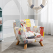 Picture of Annah Linen Patchwork Chair Floral