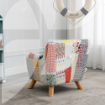 Picture of Annah Linen Patchwork Chair Floral