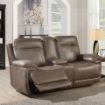 Picture of Glenwood 2P Loveseat w/ console & wireless charger - Chestnut