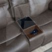 Picture of Glenwood 2P Loveseat w/ console & wireless charger - Chestnut