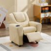 Picture of Kids Recliner w. Cupholder - Beige