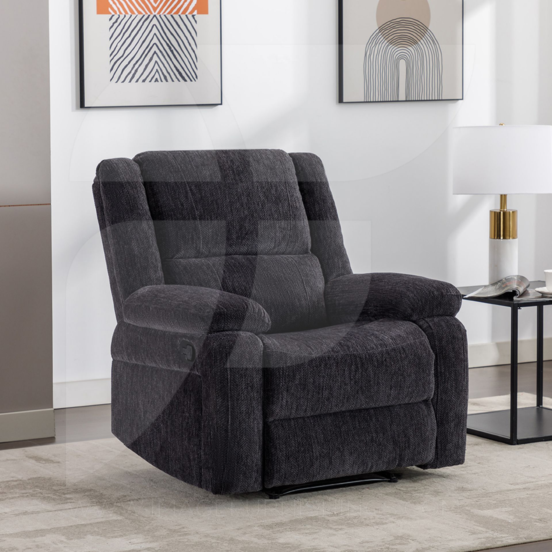 Image Furnishings. Perth 1R Charcoal