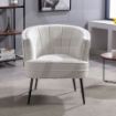 Picture of Wendy Tub Chair Cream Boucle 