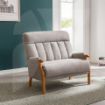 Picture of Blaze Fireside Loveseat Silver