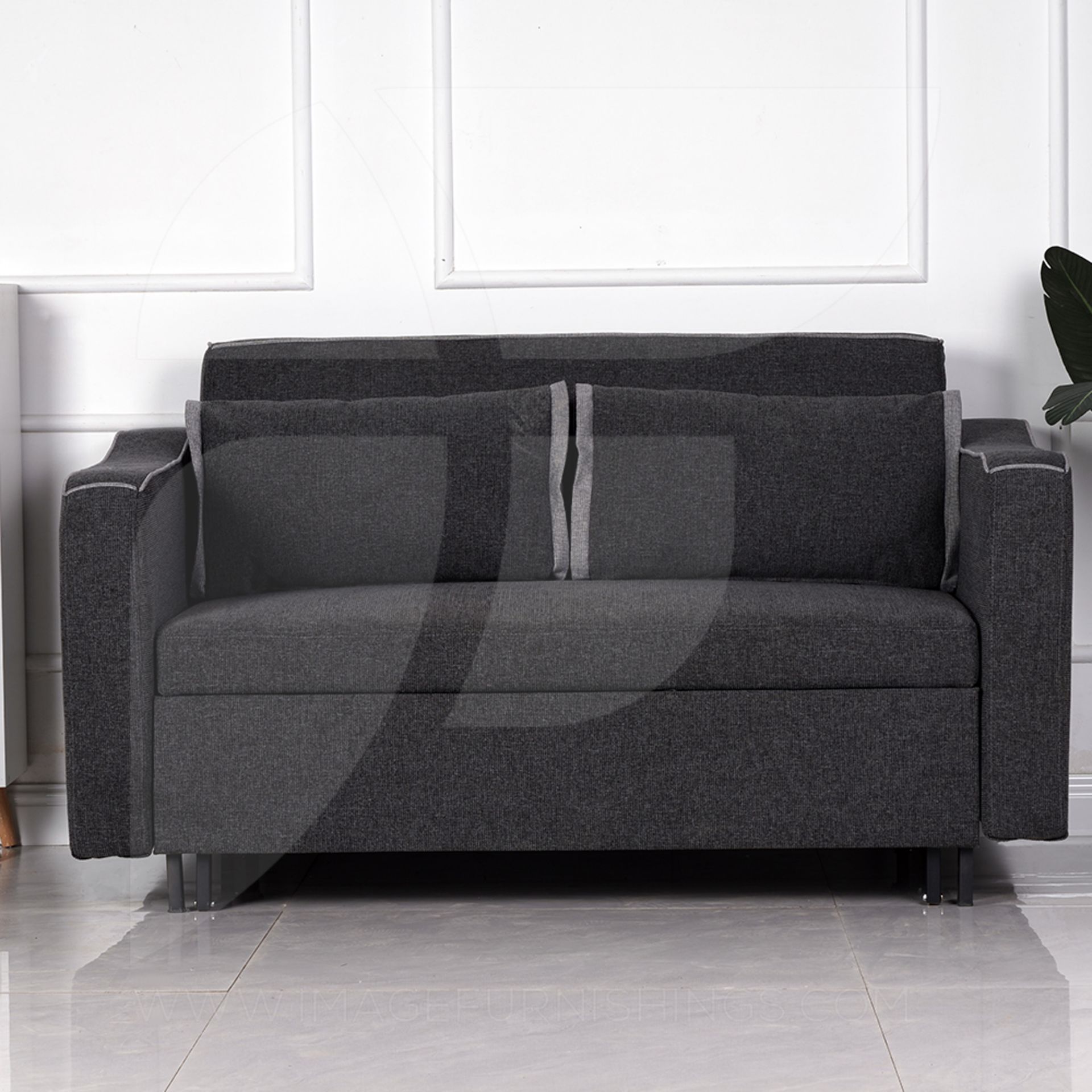 Image Furnishings. Aspen Sofa Bed Charcoal