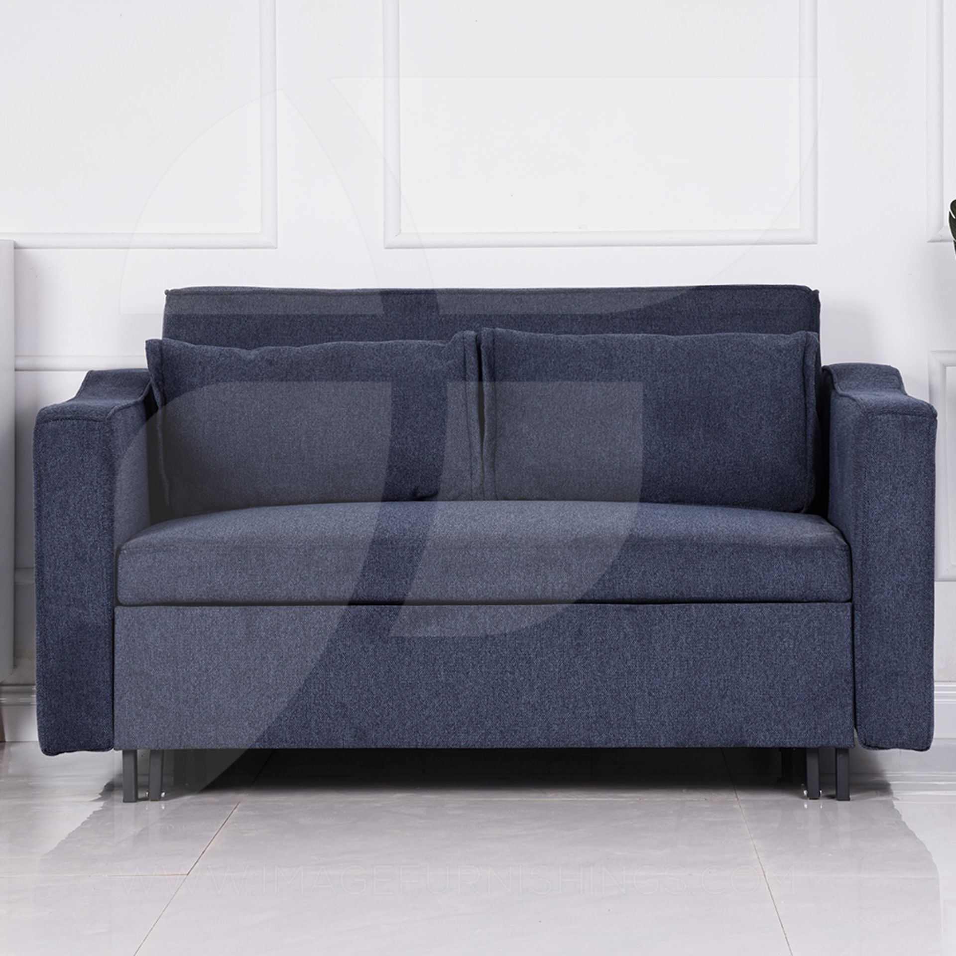 Image Furnishings. Aspen Sofa Bed Denim Blue