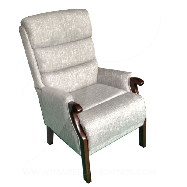 Picture of Wesley Fireside Chair Grey Linen