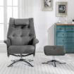 Picture of Orson Recliner Chair & Ottoman Leroy Grey 