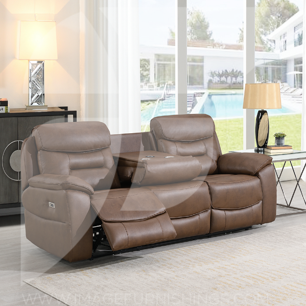 Picture of LEROY 3PP w/table & wireless charger - CHESTNUT