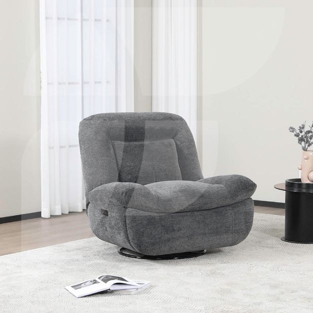 Picture of Ebba Reclining Chair Dark Grey 
