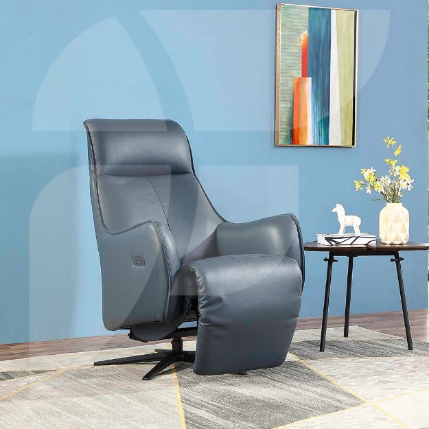 Picture of Giada Electric Recliner Chair Sapphire Blue