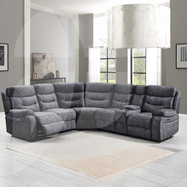 Picture of Carrie Electric Sectional AC - Dark Grey