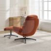 Picture of Clark Leisure Chair w/ Footstool - Rust 