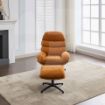 Picture of Clark Leisure Chair w/ Footstool - Gold