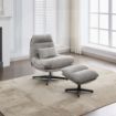 Picture of Turner Leisure Chair w/ Footstool - Grey 
