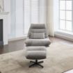 Picture of Turner Leisure Chair w/ Footstool - Grey 