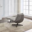 Picture of Turner Leisure Chair w/ Footstool - Grey 