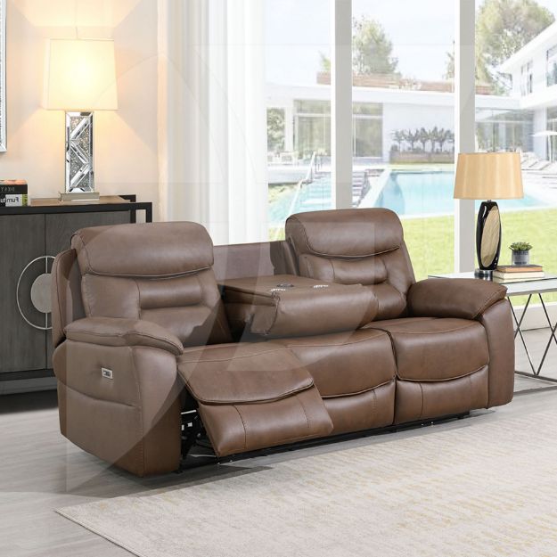 Picture of LEROY 3PP w/table & wireless charger PART A - CHESTNUT