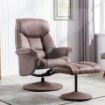 Picture of Kenmare Chair & Footstool  - Chestnut