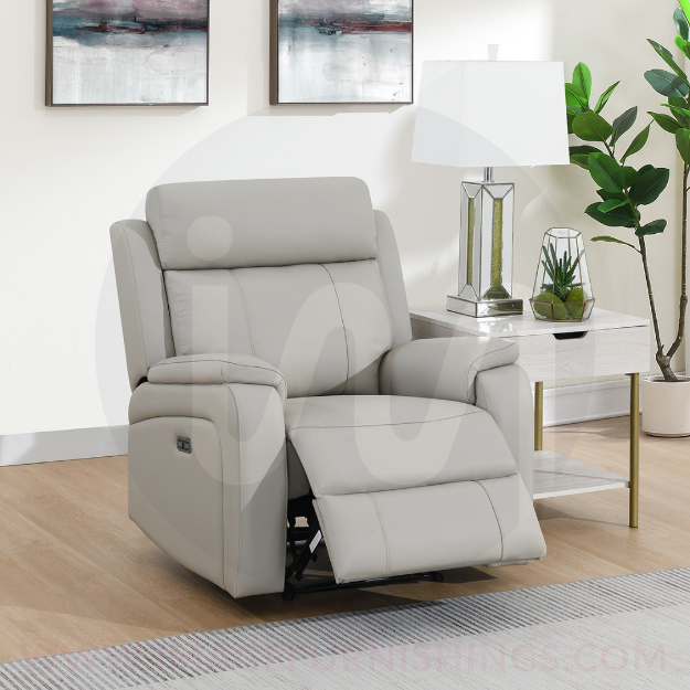 Picture of Banbury 1P Armchair - Light Grey Leather