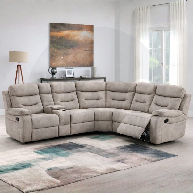 Picture of Donnybrook 2-C-2 Manual Corner w/ Console & Duel Cups - Cream & Matching Piping