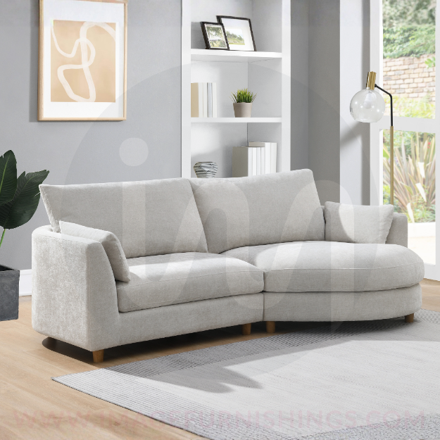 Picture of Alina LHF by Chaise Sectional - Liberty Pearl