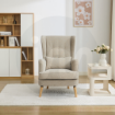 Picture of Lila Chair w/ Pillow - Beige Wing chair
