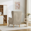 Picture of Lila Chair w/ Pillow - Beige Wing chair