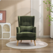 Picture of Lila Chair w/ Pillow Wing chair - Moss