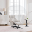 Picture of Mira Swivel Chair and Footstool - Beige