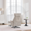 Picture of Mira Swivel Chair and Footstool - Beige