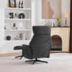 Picture of Mira Swivel Chair and Footstool - Dark Grey