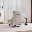 Picture of Mira Swivel Chair and Footstool - Oatmeal