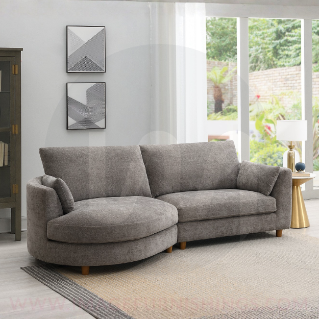 Picture of Alina RHF by Chaise Sectional - Stone