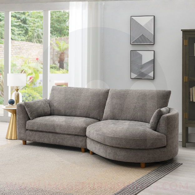 Picture of Alina LHF by Chaise Sectional - Liberty Stone